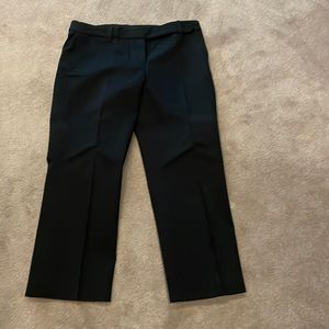 J crew black size 6 low fit cropped pants